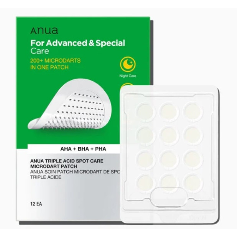 Anua Triple Acid Spot Care Microdart Patch Патчи от прыщей с микроиглами