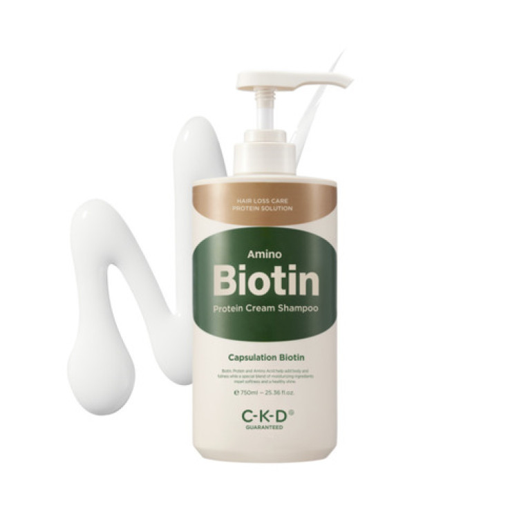 CKD Amino Biotin Protein Cream Shampoo Крем-шампунь питательный амино-биотин-протеиновый, 750мл