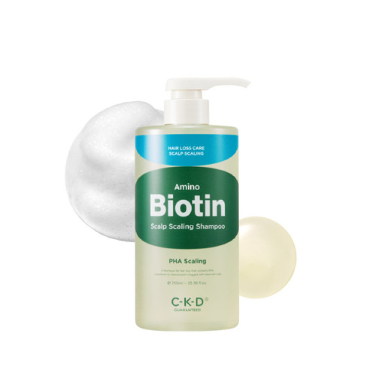 CKD Amino Biotin Scalp Scaling Shampoo Шампунь очищающий с биотином, 750мл