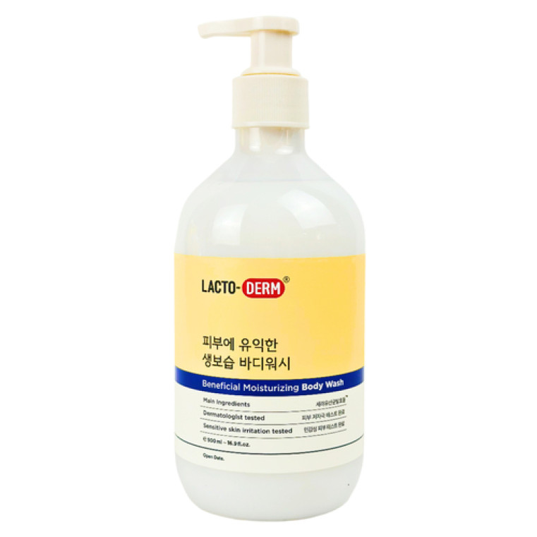 CKD LACTODERM Beneficial Moisturizing Skin Wash Универсальное очищающее средство для лица и тела, 500мл