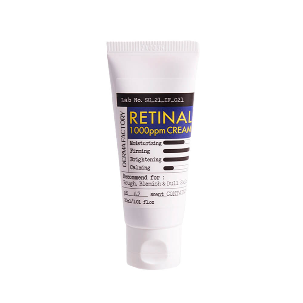 Derma Factory Retinal 1000ppm Cream Интенсивный укрепляющий крем для гладкости кожи с ретиналем