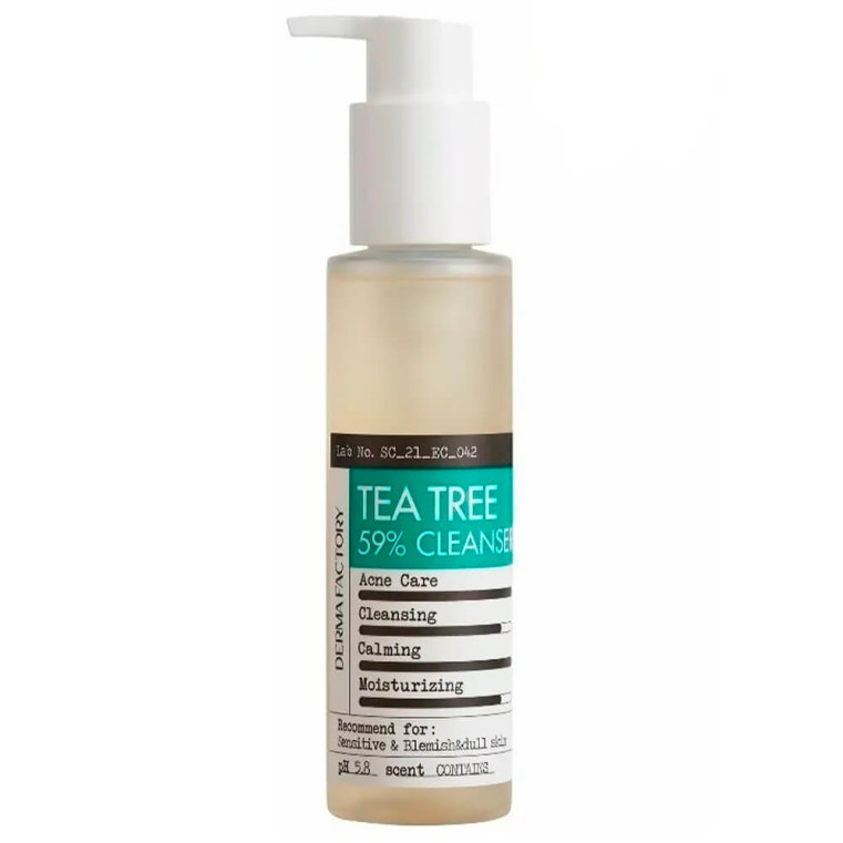 Derma Factory Tea Tree 59% Gel Cleanser Очищающий гель для проблемной кожи с 59% чайного дерева