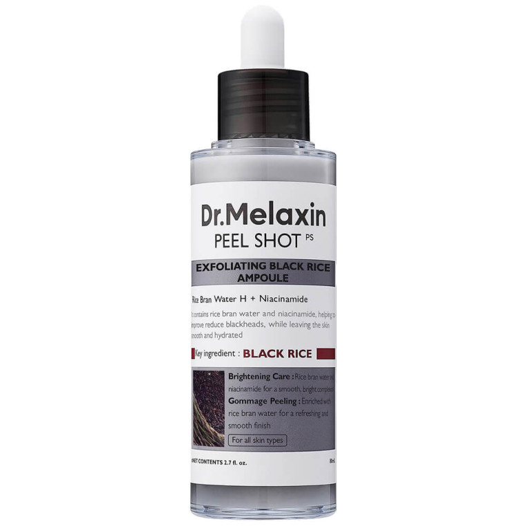 Dr.Melaxin Peel Shot Exfoliating Black Rice Ampoule Пилинг сыворотка против чёрных точек