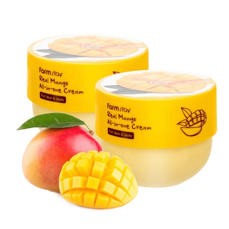 FarmStay Real Mango All-In-One Cream Многофункциональный крем для кожи лица и тела с экстрактом манго
