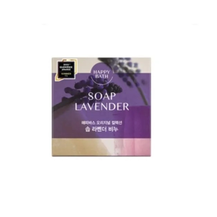 Happy Bath Natural Essence Moisture Bar Lavender Soap Мыло для лица и тела с экстрактом лаванды