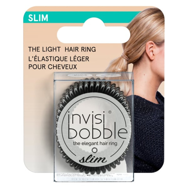 invisibobble SLIM True Black Резинка-браслет для волос