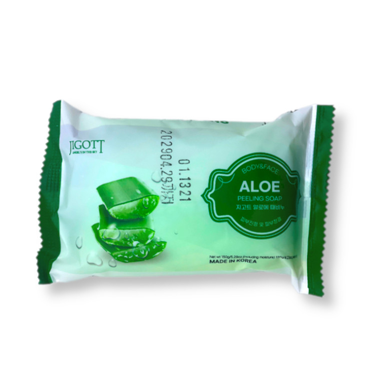 Jigott Aloe Scrub Soap Мыло-скраб с экстрактом алое