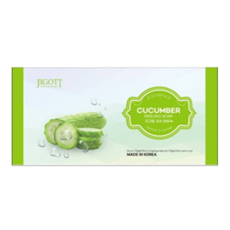 Jigott Cucumber Scrub Soap Мыло-скраб с экстрактом огурца