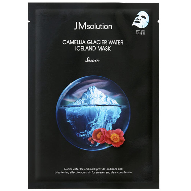JM Solution Camellia Glacier Water Iceland Mask Тонизирующая тканевая маска с экстрактом камелии