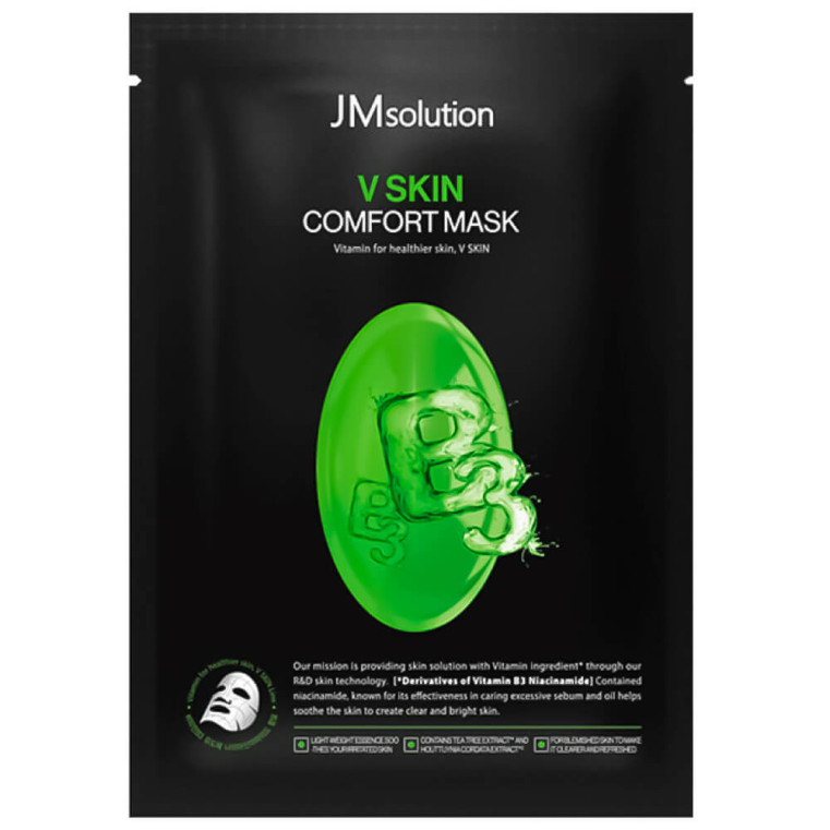 JM Solution V Skin Comfort Mask Тканевая маска для сияния кожи с витамином B3