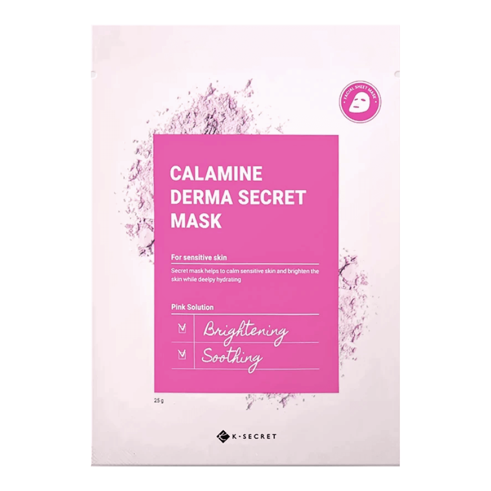 K-SECRET Calamine Derma Secret Mask Себорегулирующая тканевая маска с каламиновой пудрой
