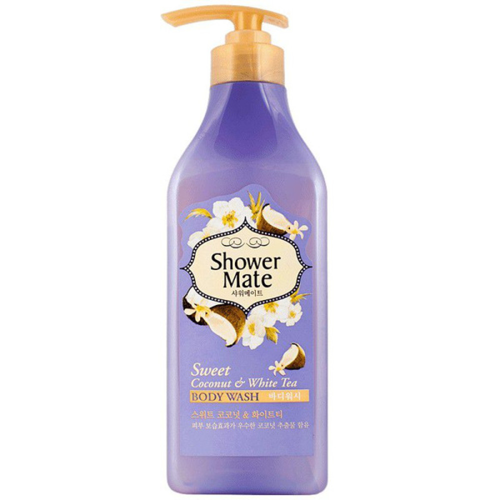 Kerasys Shower Mate Body Wash Sweet Coconut & White Tea Гель для душа Кокос и Белый Чай