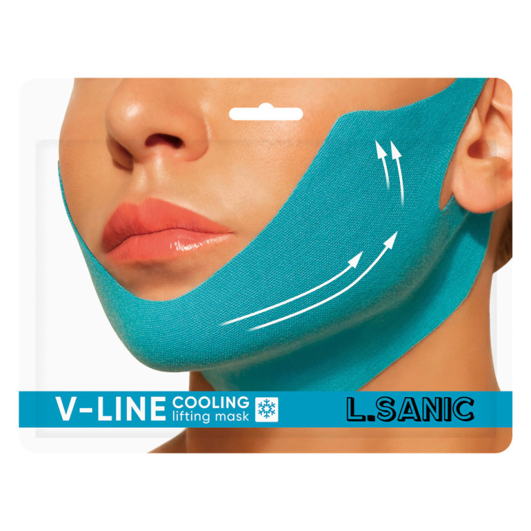 L.Sanic V-line cooling lifting face mask Маска-бандаж для коррекции овала лица
