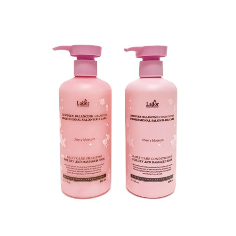 La'Dor New-Plex Balancing Cherry Blossom 2 Set Шампунь и кондиционер для волос с ароматом цветущей вишни