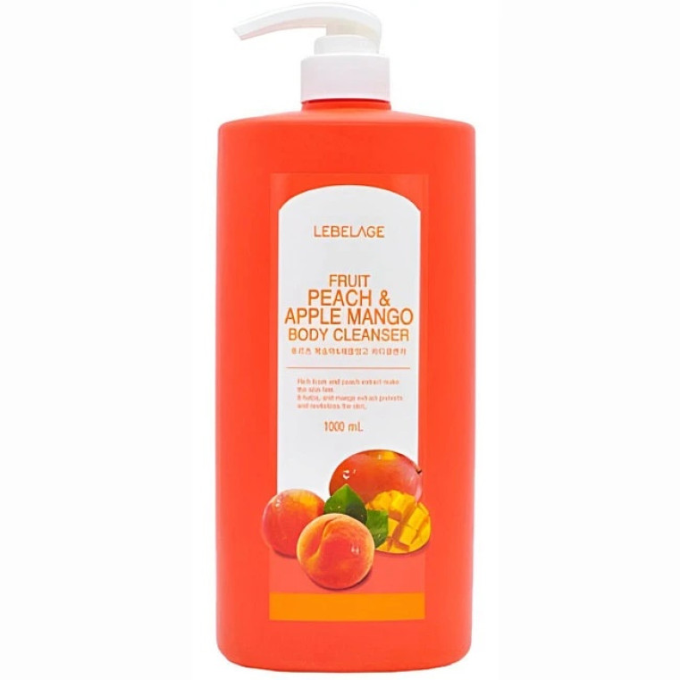 Lebelage Fruit Peach & Apple Mango Body Cleanser Гель для душа с персиком и манго