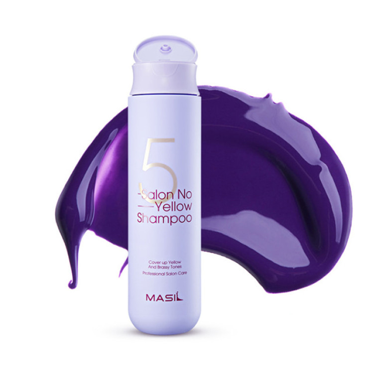 Masil 5 Salon No Yellow Shampoo Тонирующий шампунь для осветленных волос, 300мл