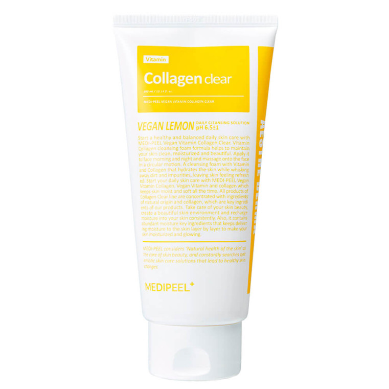 Medi-Peel Vegan Vitamin Collagen Clear Осветляющий гель-пенка с коллагеном и облепихой