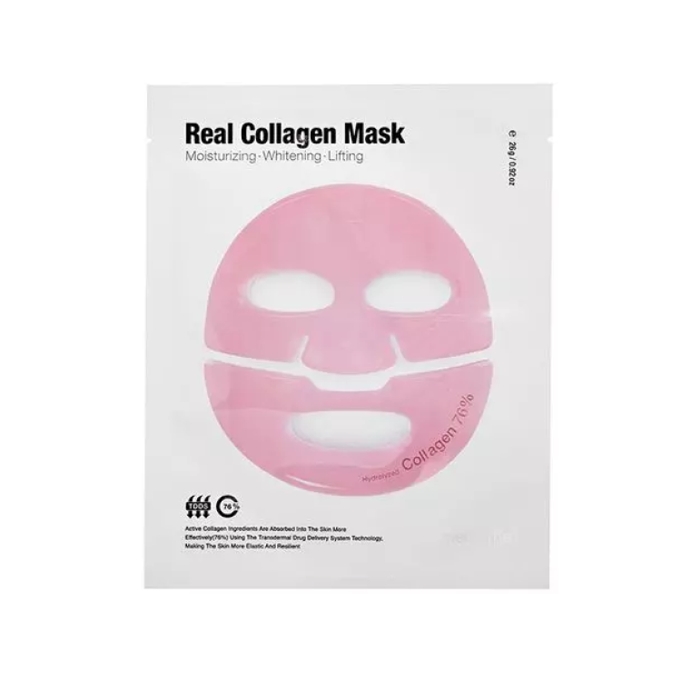 Meditime Real Collagen Mask Лифтинг-маска гидрогелевая для лица с коллагеном