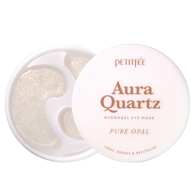 Petitfee Aura Quartz Hydrogel Eye Mask Pure Opal Охлаждающие патчи от морщин и отеков