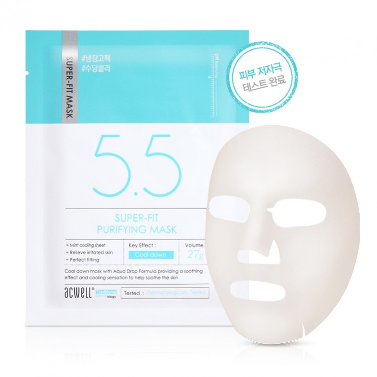 Acwell Super-Fit Purifying Mask Успокаивающая тканевая маска для проблемной кожи