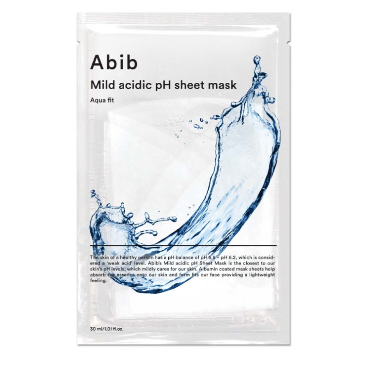 Abib Mild Acidic pH Sheet Mask Aqua Fit Увлажняющая слабокислотная маска с пробиотиками