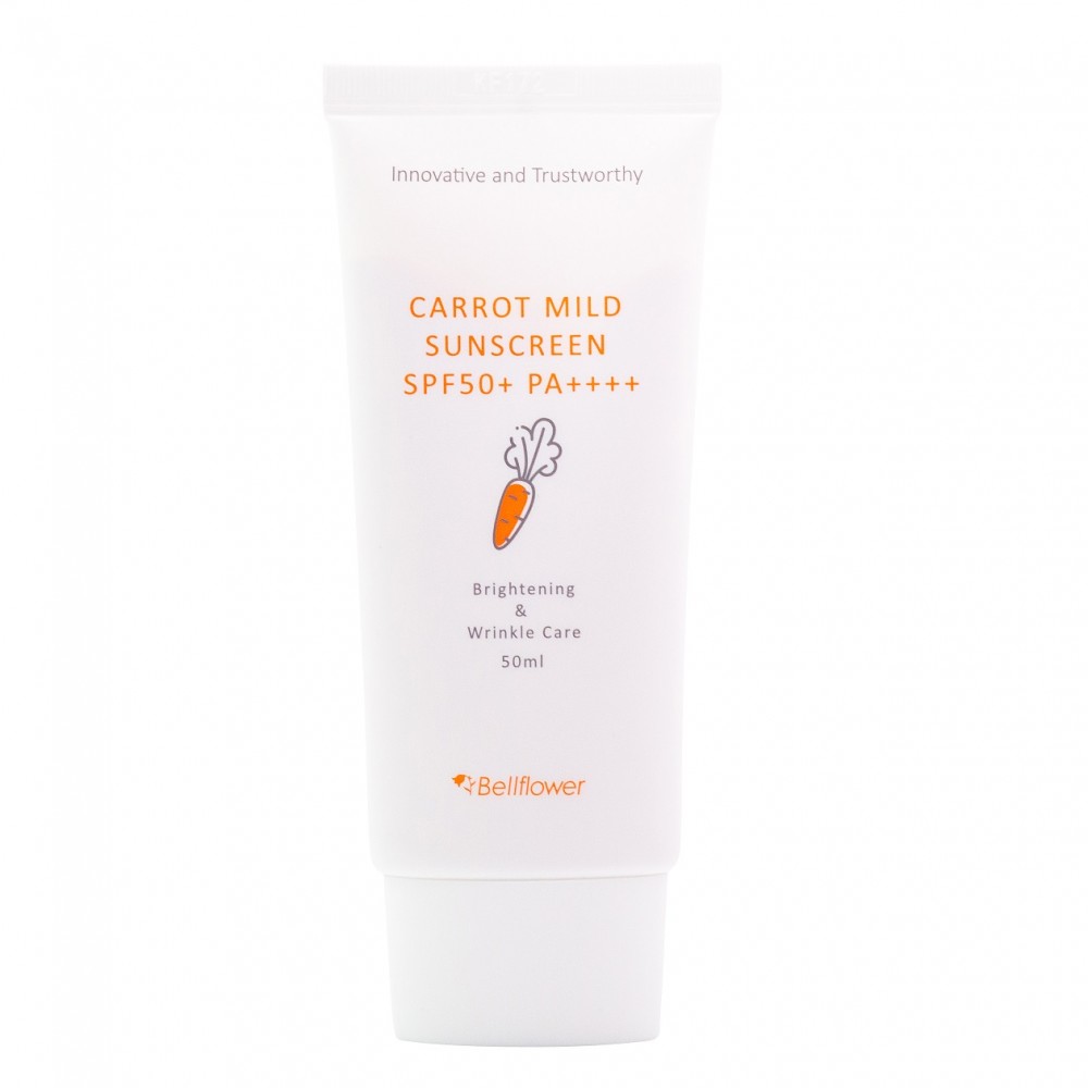 BellFlower Carrot Mild Sunscreen Солнцезащитный крем с морковкой SPF50+ PA++++