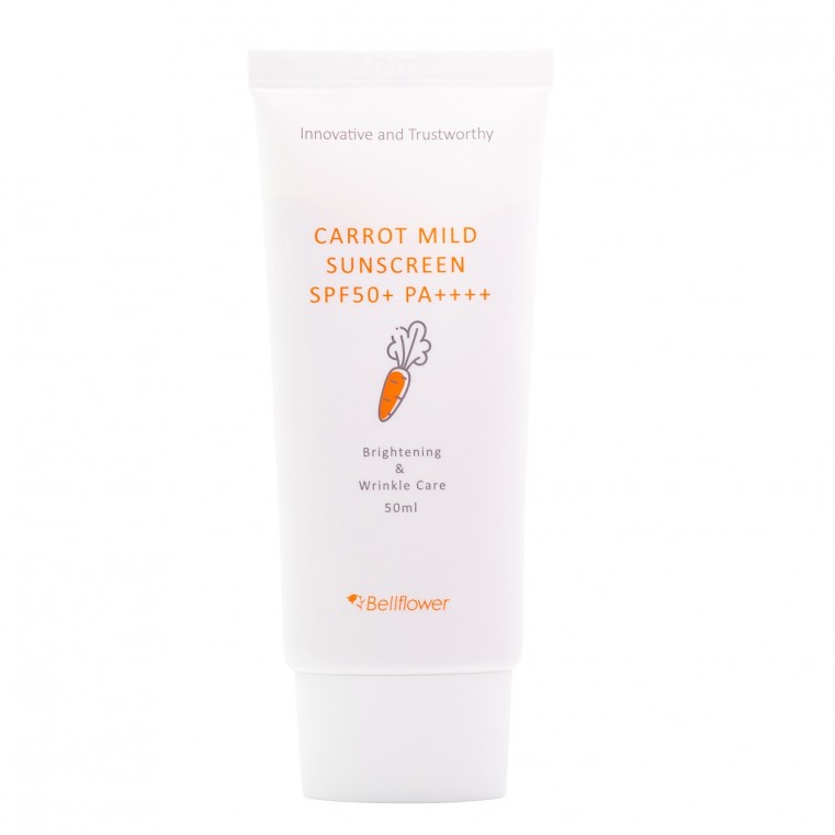 BellFlower Carrot Mild Sunscreen Солнцезащитный крем с морковкой SPF50+ PA++++