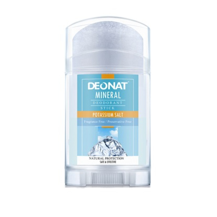 Deonat Natural Protection Mineral Deodorant Stick Fragrance Free Дезодорант-кристалл для тела "Калиевый" чистый 