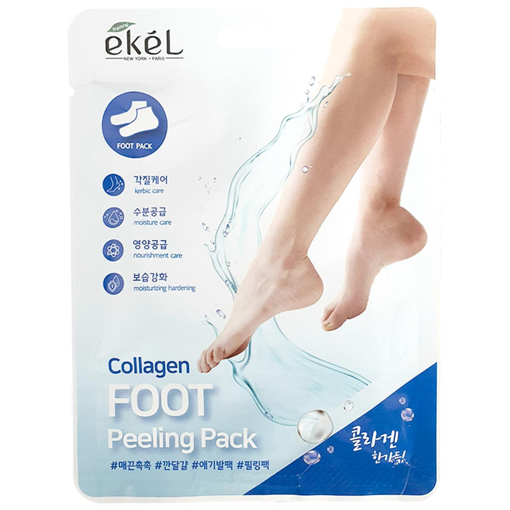 Ekel Collagen Foot Peeling Pack Пилинг-носочки с коллагеном