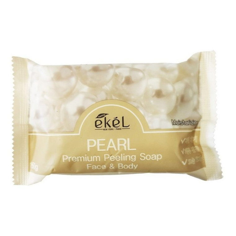 EKEL Premium Peeling Soap Pearl Мыло-скраб для лица и тела с жемчугом