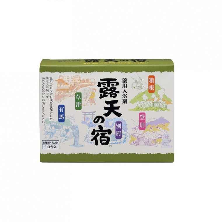 Fuso Kagaku Соль для ванны с минералами пяти термальных источников и ароматами лаванды, юдзу, леса, хвои и цветочного букета