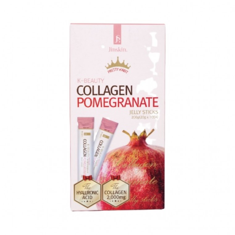 JINSKIN K-Beauty Collagen Pomegranate Jelly Sticks Коллагеновое желе в стиках с Гранатом 