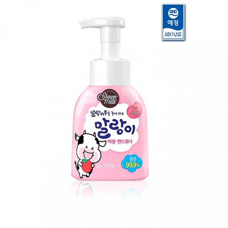 Shower Mate Bubble Hand Wash Strawberry Milk Пенка для рук Клубничное молоко 