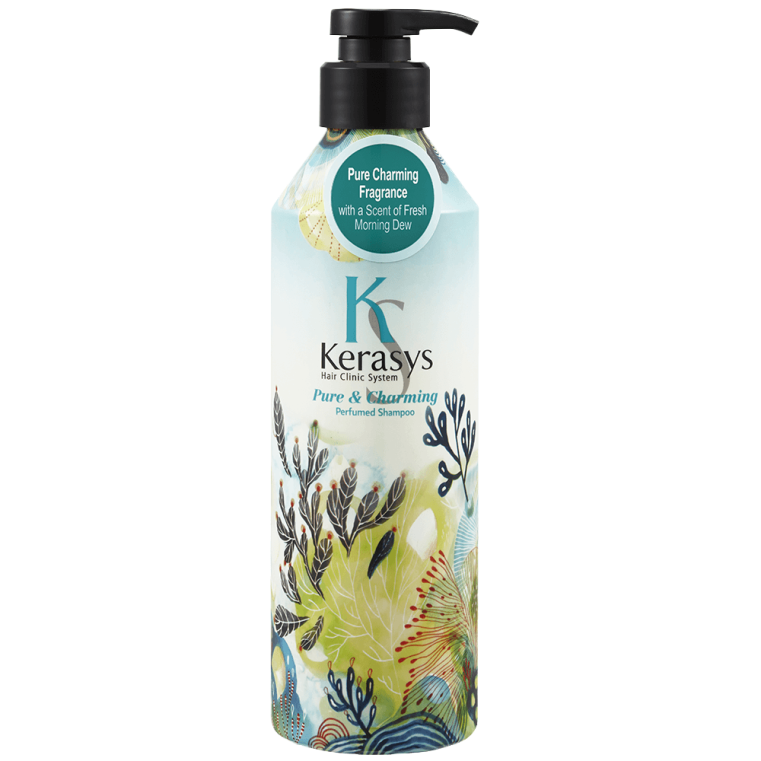 Kerasys Perfumed Line Pure & Charming Shampoo Парфюмированный шампунь для сухих волос, 180мл