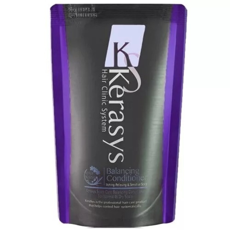 Kerasys Hair Clinic System Scalp Care Balancing Conditioner Кондиционер Лечение сухой кожи головы, рефил 500мл 