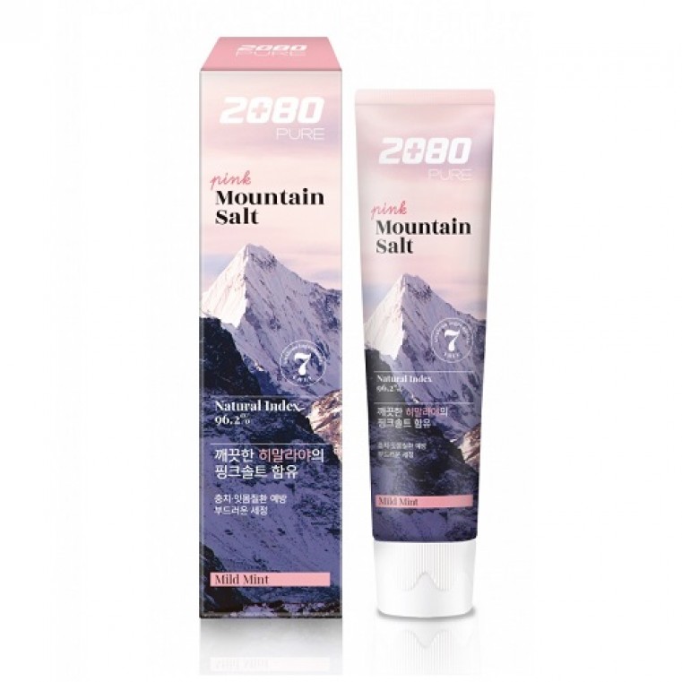 Aekyung Dental Clinic 2080 Pure Mountain Salt Mild Mint Зубная паста Розовая гималайская соль