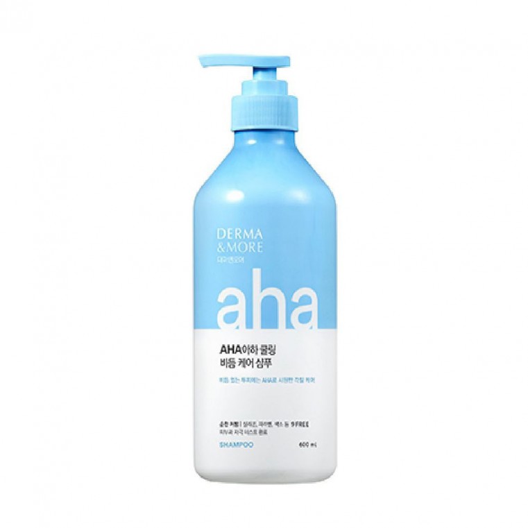 Kerasys Derma & More Aha Cooling Anti-Dandruff Shampoo Шампунь для волос против перхоти с AHA кислотами и маслом чайного дерева