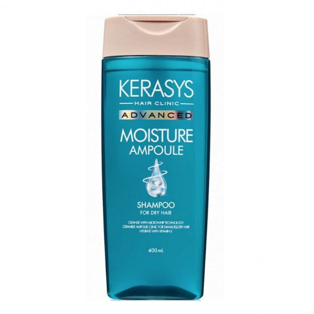 Kerasys ADVANCED Moisture Ampoule Shampoo Шампунь с Керамидами Увлажнение, 400мл
