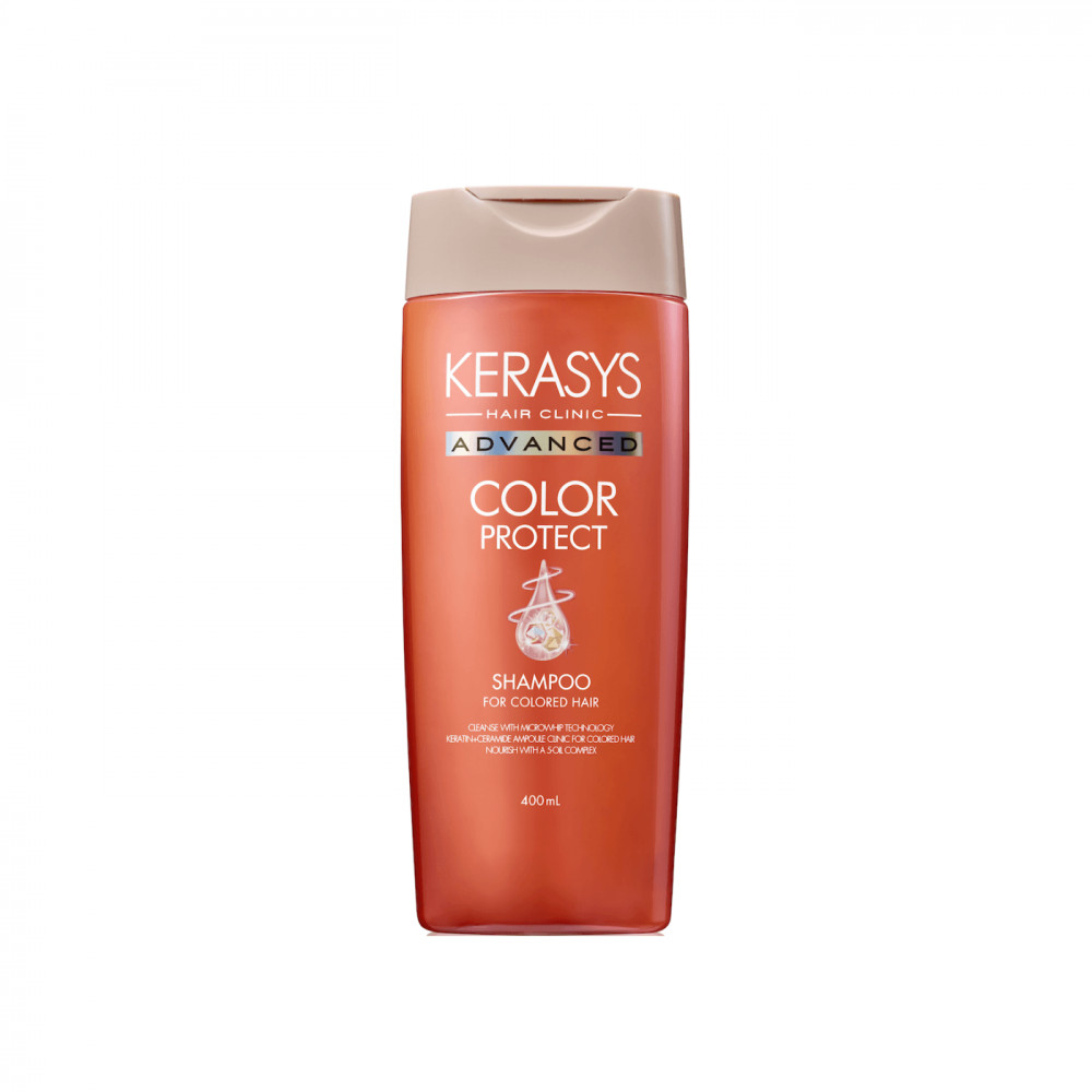 Kerasys Advanced Color Protect Shampoo Шампунь для волос ампульный для защиты цвета, 400мл