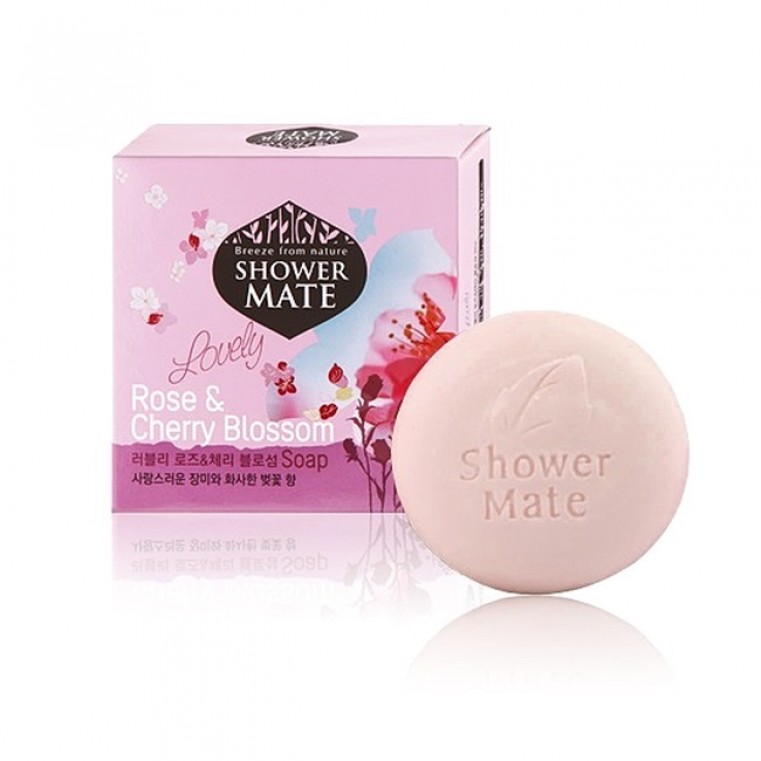 Shower Mate Romantic Rose & Cherry Blossom Soap Мыло роза и вишневый цвет 