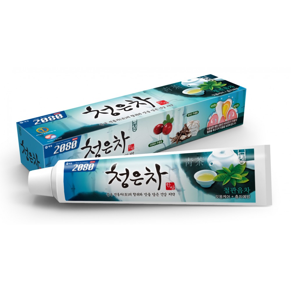 Aekyung Dental Clinic 2080 Cheong-en-cha Tie Guan Yin Tea Зубная паста ВОСТОЧНЫЙ ЧАЙ: Тигуанинь