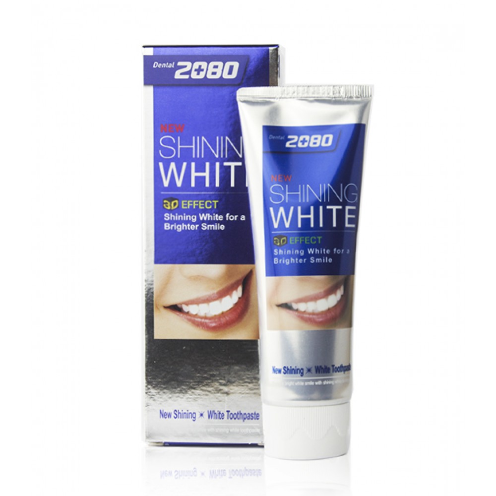 Aekyung Dental Clinic 2080 Shining White Tooth Paste Отбеливающая зубная паста Сияющая белизна