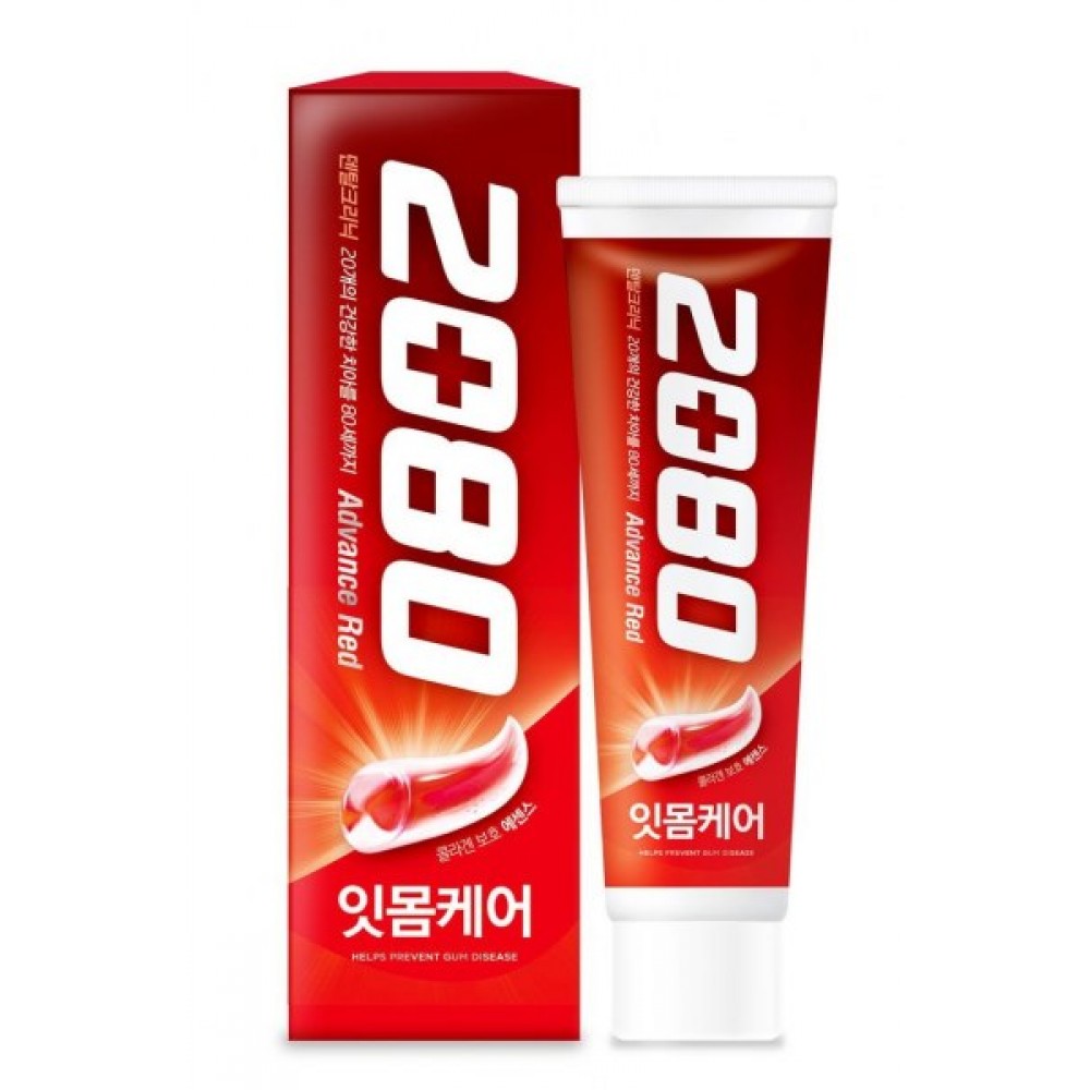 Aekyung Dental Clinic 2080 Advance Red Tooth Paste Зубная паста Эдванс Защита от образования налета