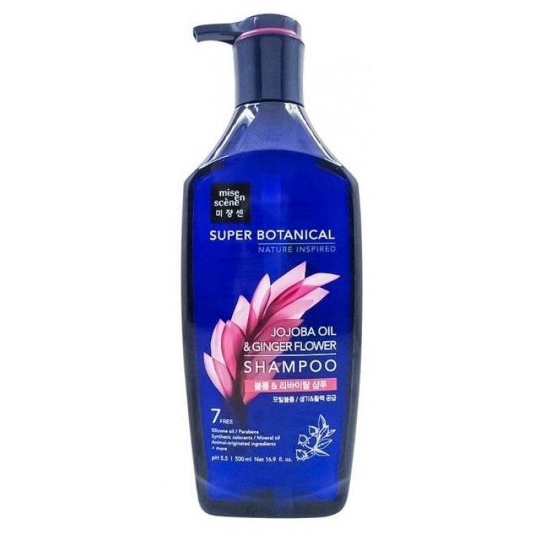 Mise En Scene Super Botanic Volume Shampoo Jojoba Oil And Ginger Flower Восстанавливающий шампунь для объема волос 