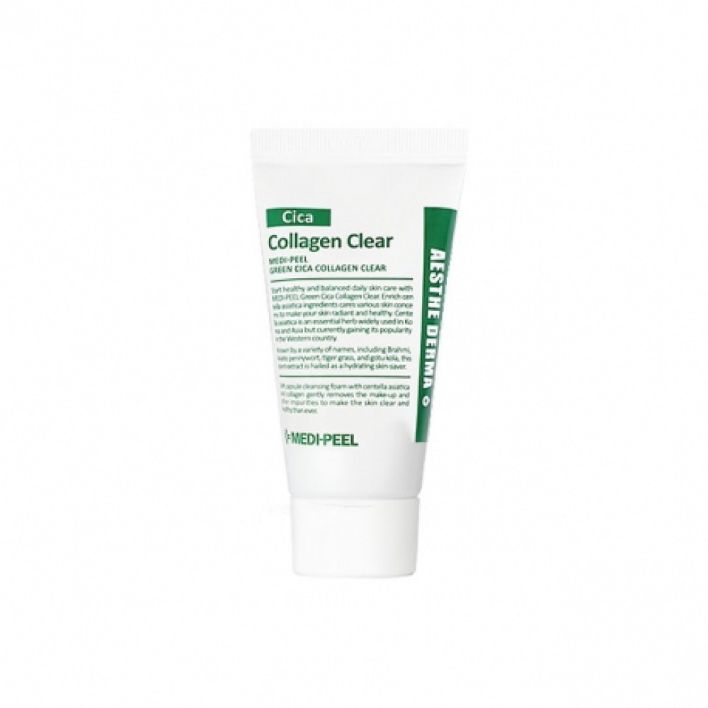 MEDI-PEEL Green Cica Collagen Clear Успокаивающая очищающая пенка с центеллой и коллагеном, 28мл