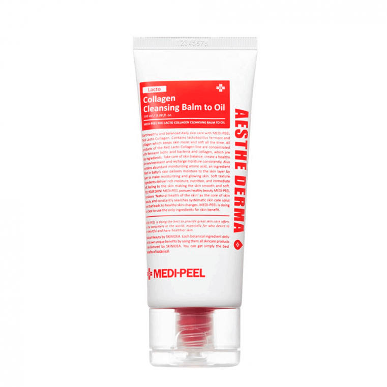 Medi-Peel Red Lacto Collagen Cleansing Balm To Oil Мягкий очищающий бальзам с пробиотиками