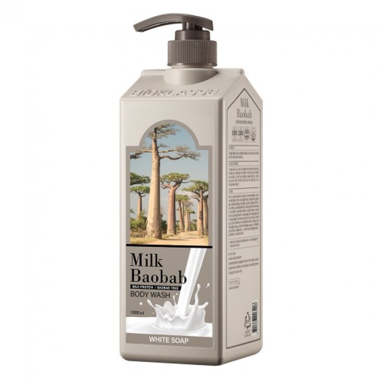 MILK BAOBAB Body Wash White Soap Гель для душа с ароматом белого мыла 1000мл