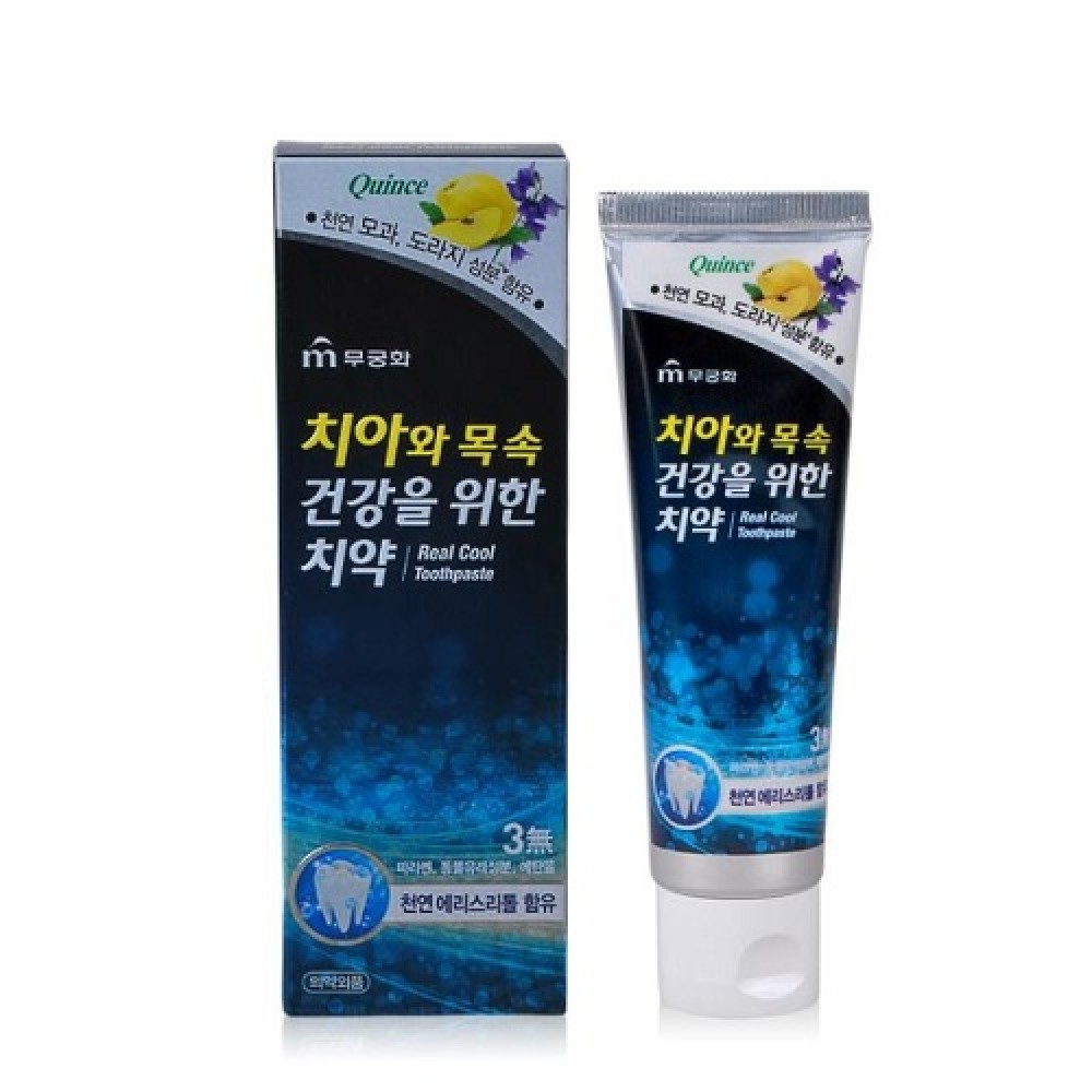 Mukunghwa Real Cool Toothpaste Охлаждающая гелевая зубная паста с экстрактом айвы
