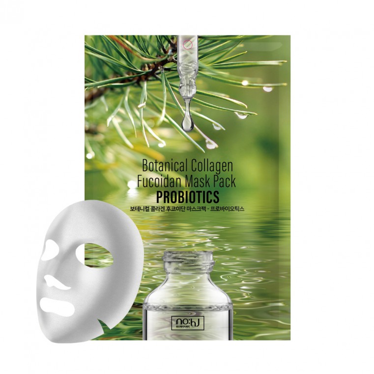 NO:HJ Botanical Collagen Fucoidan Mask Pack PROBIOTICS Балансирующая восстанавливающая маска с коллагеном и пробиотиками