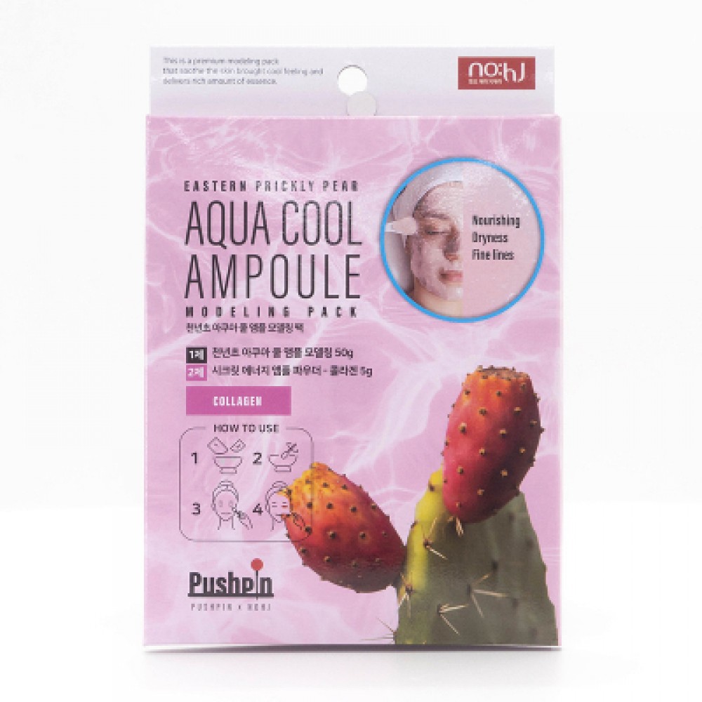 NO:hJ Eastern Prickly Pear Aqua Cool Ampoule Modeling Pack Collagen Альгинатная маска с экстрактом кактуса и коллагеном